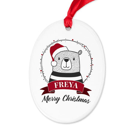 Personalised Polar Bear Christmas Ornament: 6 - Christmas Decorations By Gift Moments