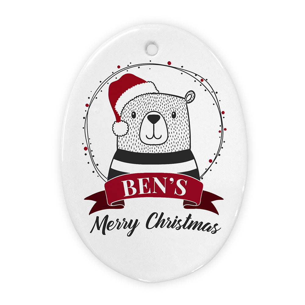 Personalised Polar Bear Christmas Ornament: 2 - Christmas Decorations By Gift Moments