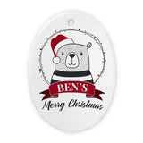 Personalised Polar Bear Christmas Ornament: 2 - Christmas Decorations By Gift Moments