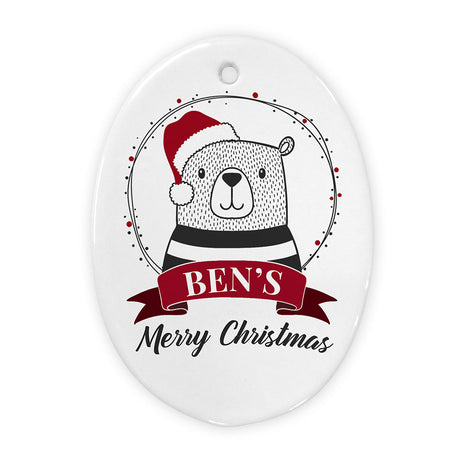 Personalised Polar Bear Christmas Ornament: 2 - Christmas Decorations By Gift Moments