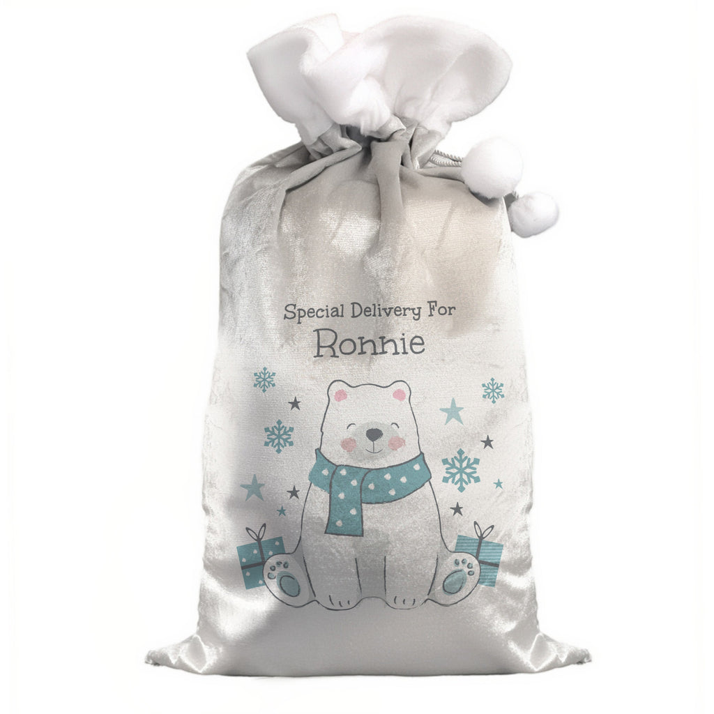Personalised Polar Bear Christmas Sack - Shop Christmas Sacks At Gift Moments - 4
