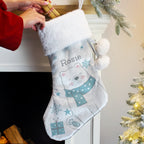 Personalised Polar Bear Christmas Stocking - Shop Christmas Stockings At Gift Moments - 2