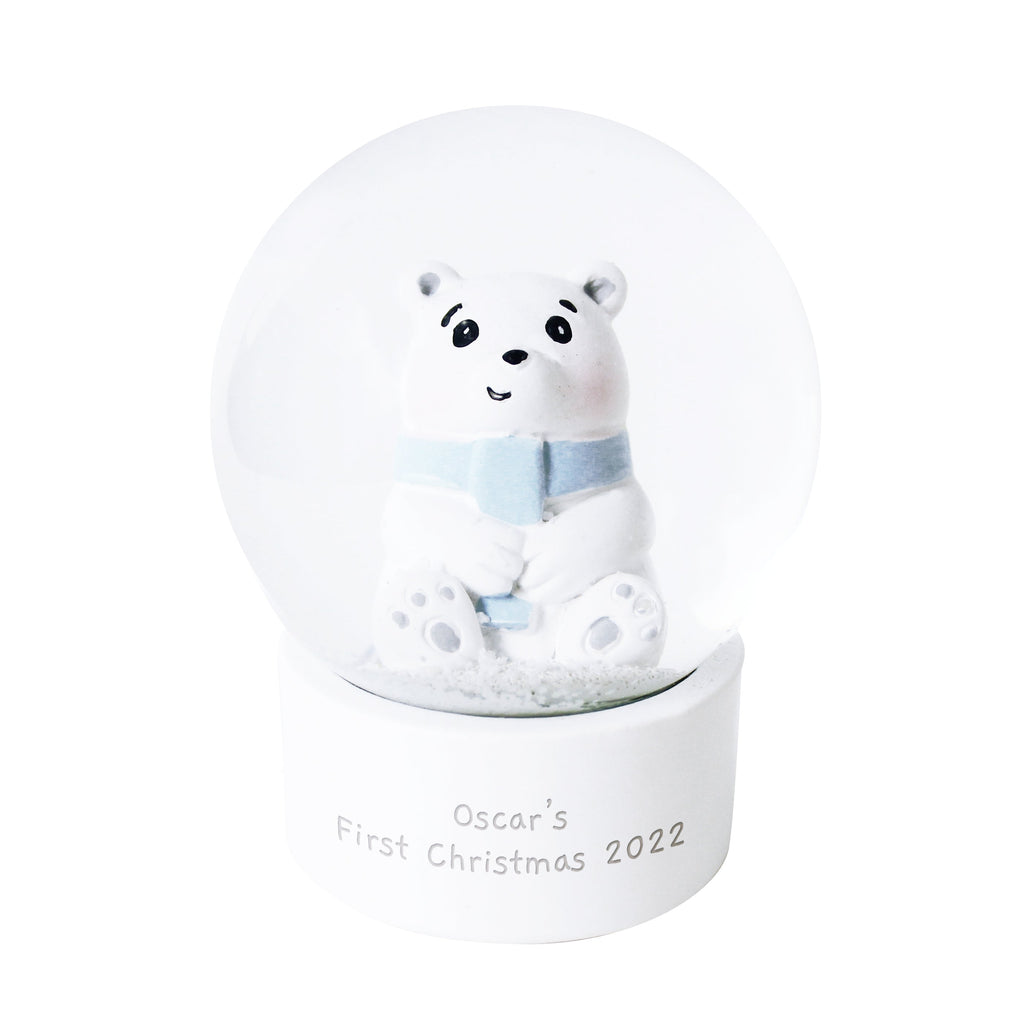 Personalised Polar Bear Any Name Snow Globe - Shop Snow Globes At Gift Moments - 5