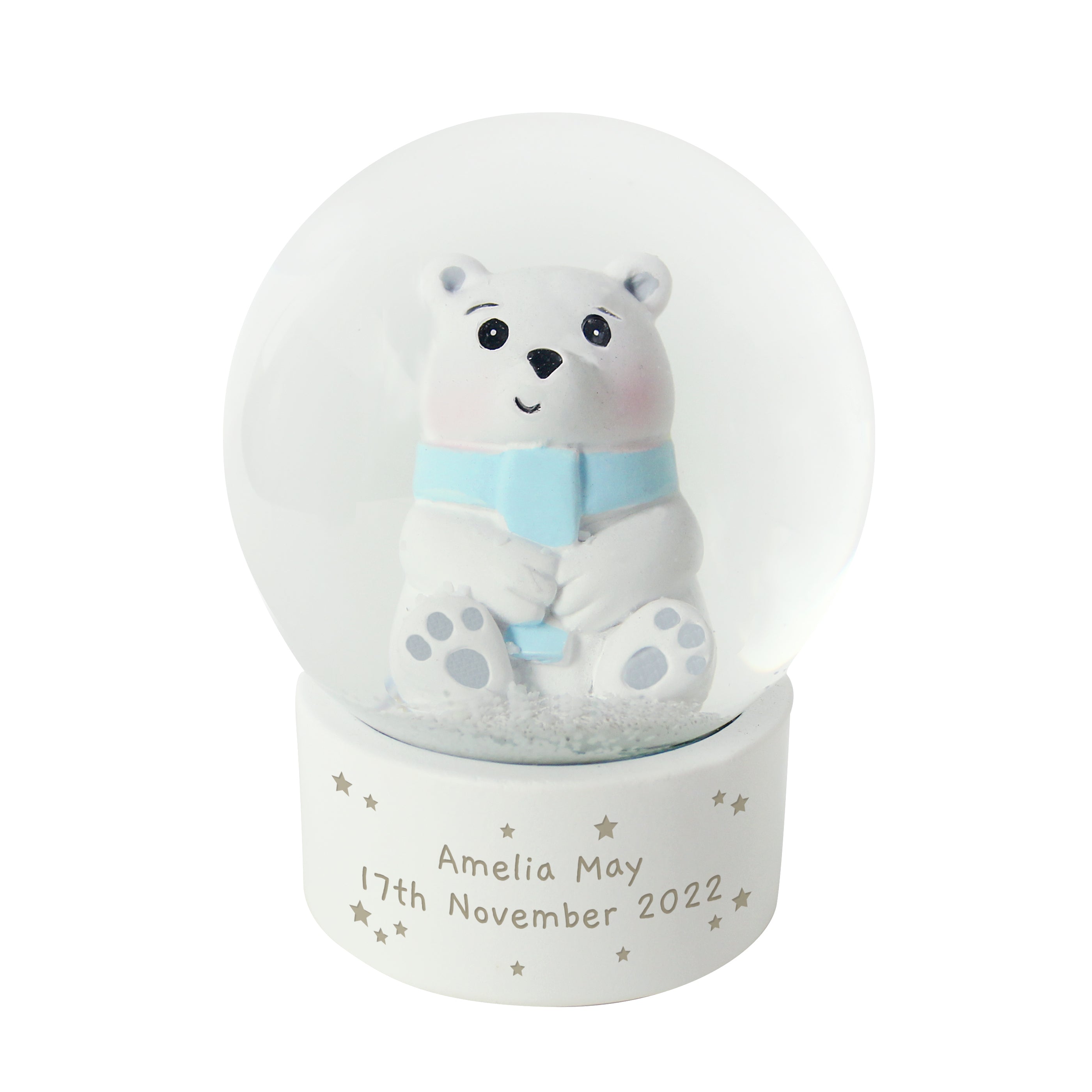 Personalised Polar Bear Snow Globe - Shop Snow Globes At Gift Moments - 3