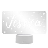 Personalised Polka-dot Name only LED Colour Changing Night Light: 5 - LED Lighting By Gift Moments