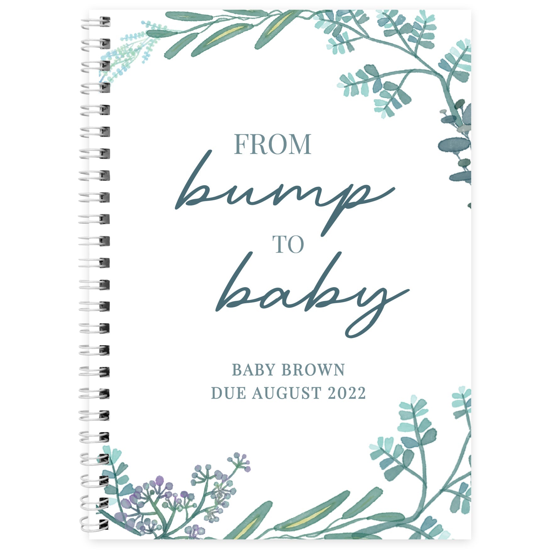 Personalised Pregnancy A5 Journal: 5 - Notebooks By Gift Moments