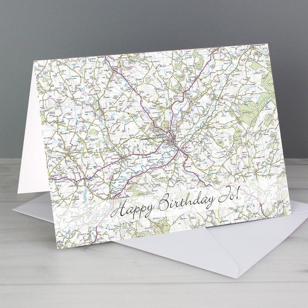 Personalised Present Day Map Card - Shop Greeting Cards At Gift Moments - 1