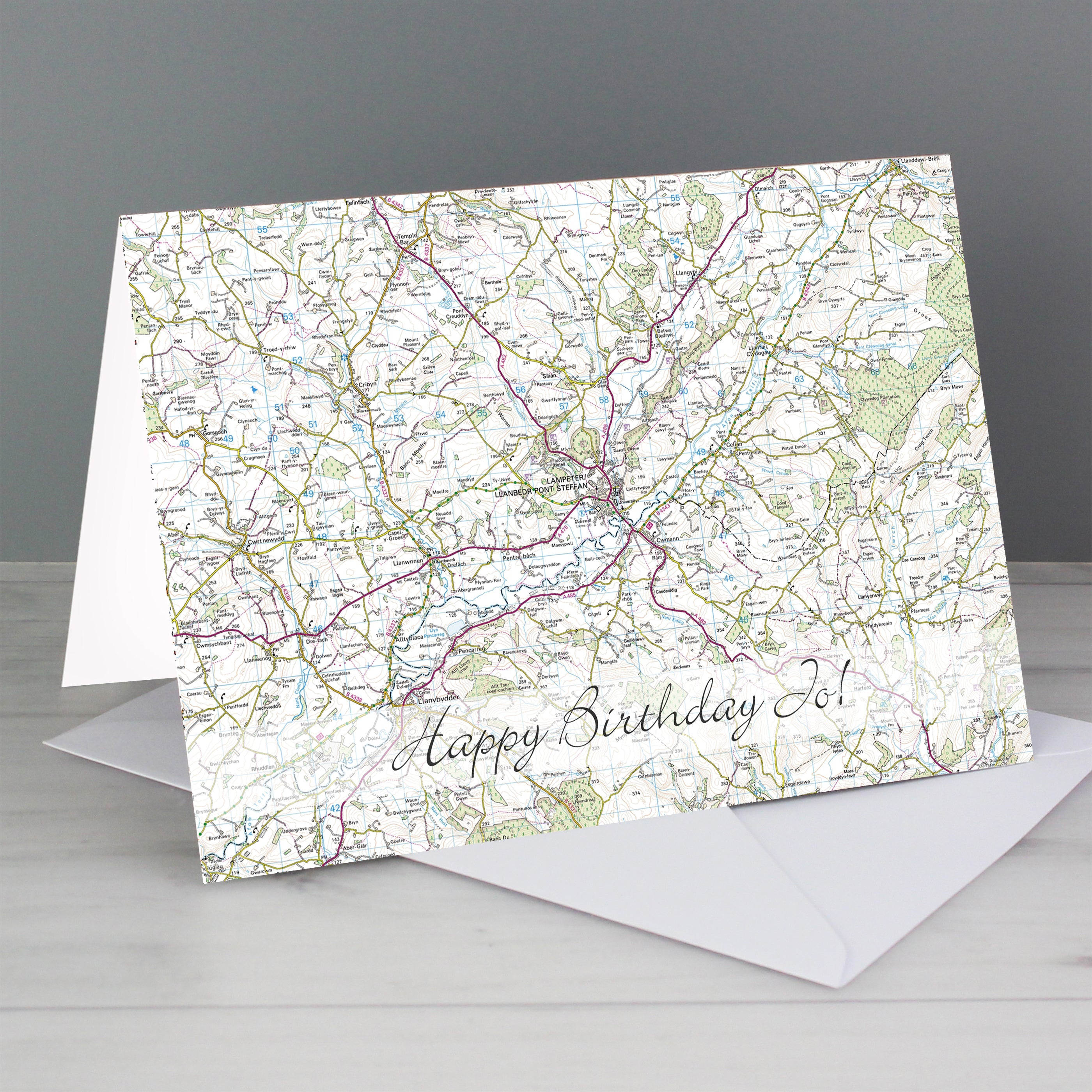 Personalised Present Day Map Card - Shop Greeting Cards At Gift Moments - 1