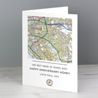 Personalised Present Day Map Compass Card - Shop Greeting Cards At Gift Moments - 6
