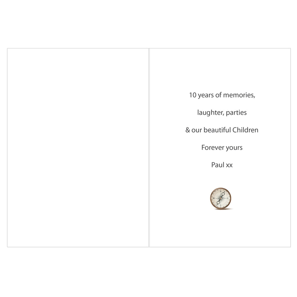 Personalised Present Day Map Compass Card - Shop Greeting Cards At Gift Moments - 5