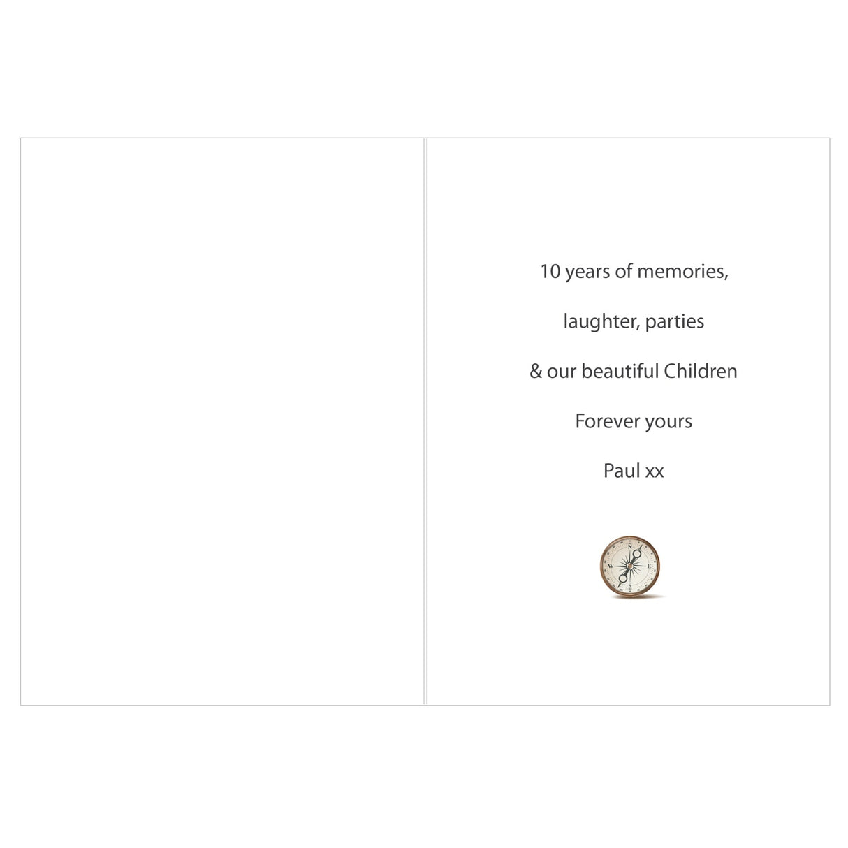 Personalised Present Day Map Compass Card: 5 - Greeting Cards By Gift Moments