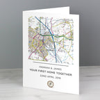 Personalised Present Day Map Compass Card - Shop Greeting Cards At Gift Moments - 1