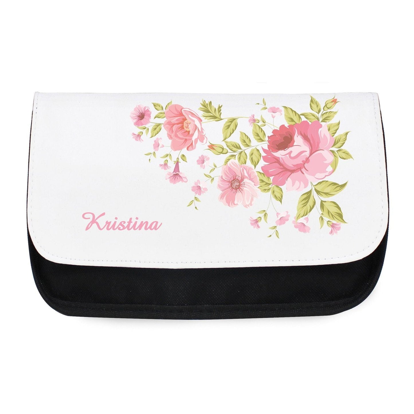Personalised Pretty Rose Make Up Bag: 2 - Toiletry & Makeup Bags By Gift Moments