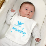 Personalised Prince Bib: 1 - Baby Clothing By Gift Moments