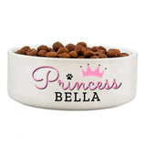 Personalised Princess Ceramic Pet Bowl: 2 - Pet Products By Gift Moments