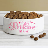 Personalised Princess Ceramic Pet Bowl 14cm: 1 - Pet Products By Gift Moments