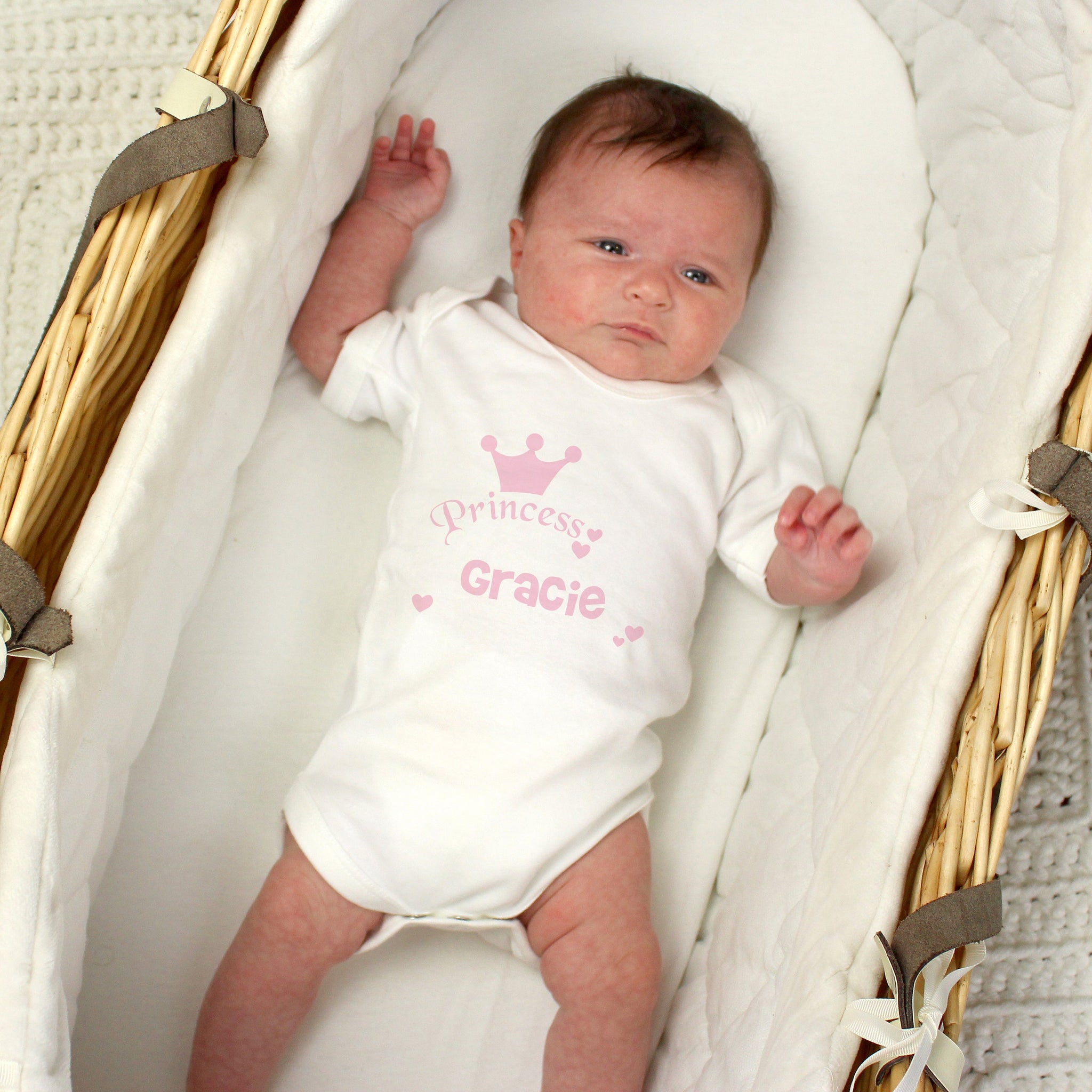 Personalised Princess Baby Vest: 1 - Baby Clothing By Gift Moments