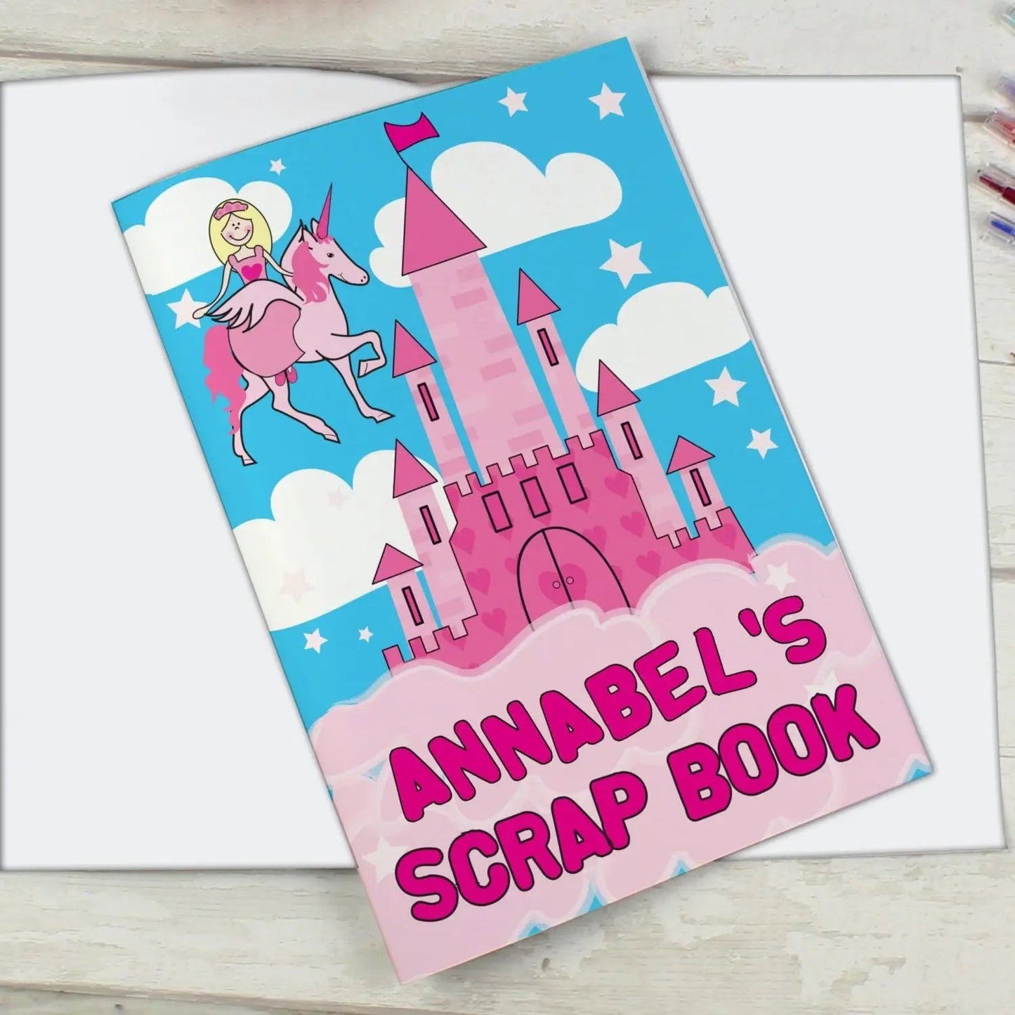 Personalised Princess & Unicorn - A4 Scrapbook: 2 - Books By Gift Moments