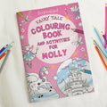 Personalised Princess & Unicorn Colouring Book - Shop Books At Gift Moments - 1