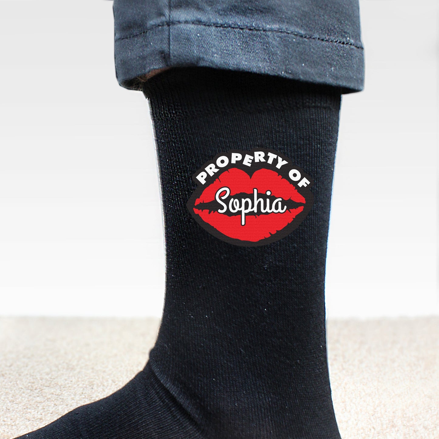 Personalised Property Of Mens Socks: 3 - Clothing By Gift Moments