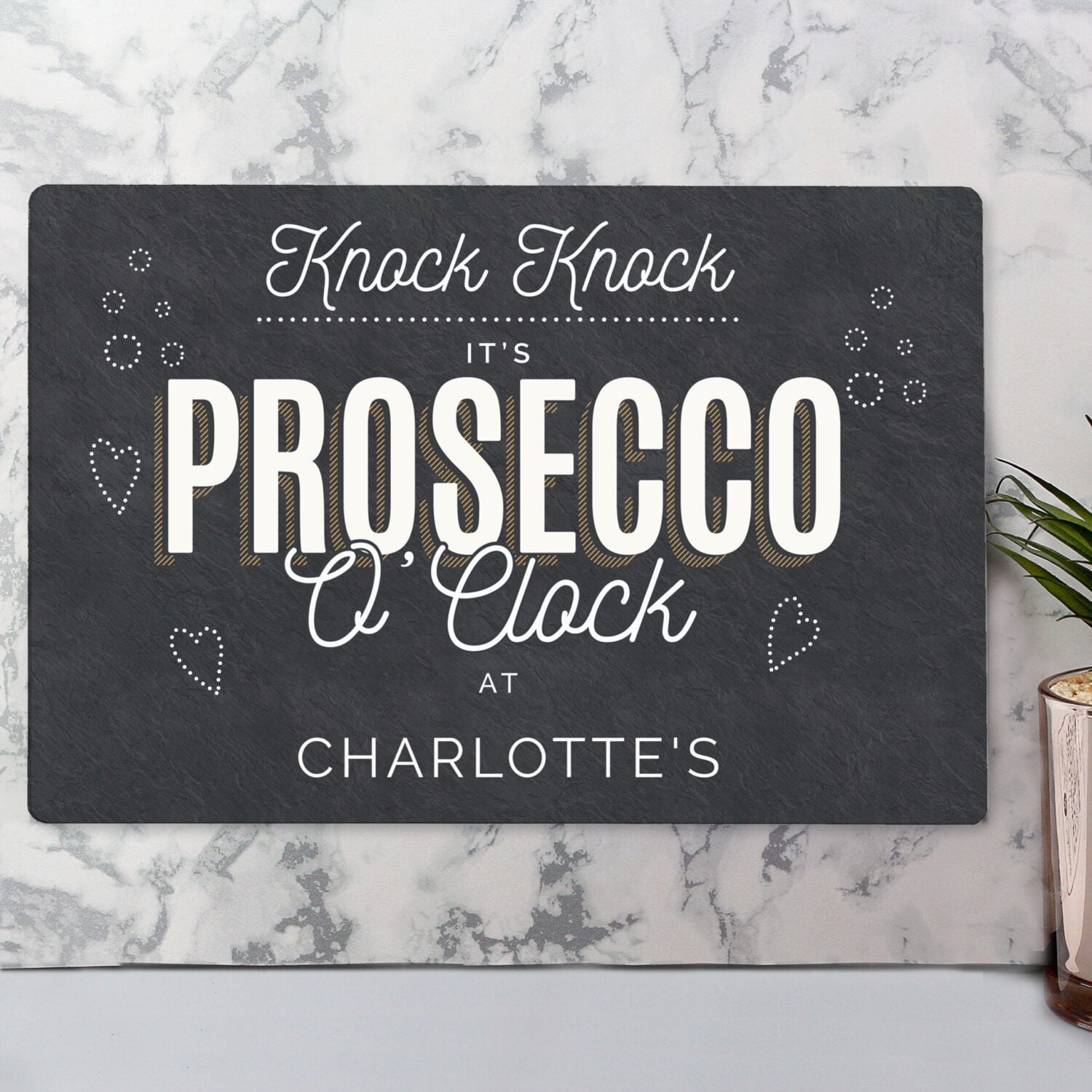 Personalised Prosecco Metal Sign: 1 - Signs & Plaques By Gift Moments