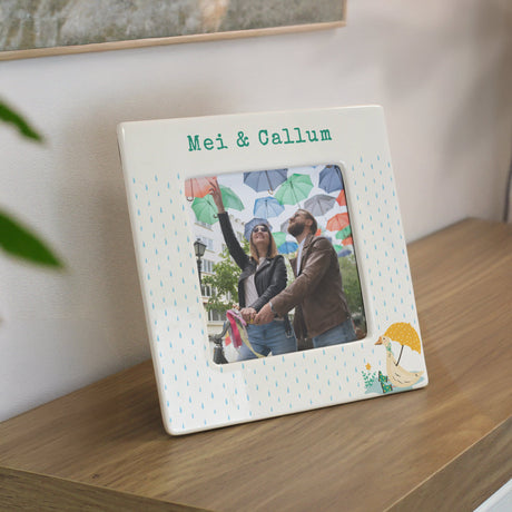 Personalised Puddle Duck Ceramic 4x4 Frame: 3 - Photo Frames By Gift Moments