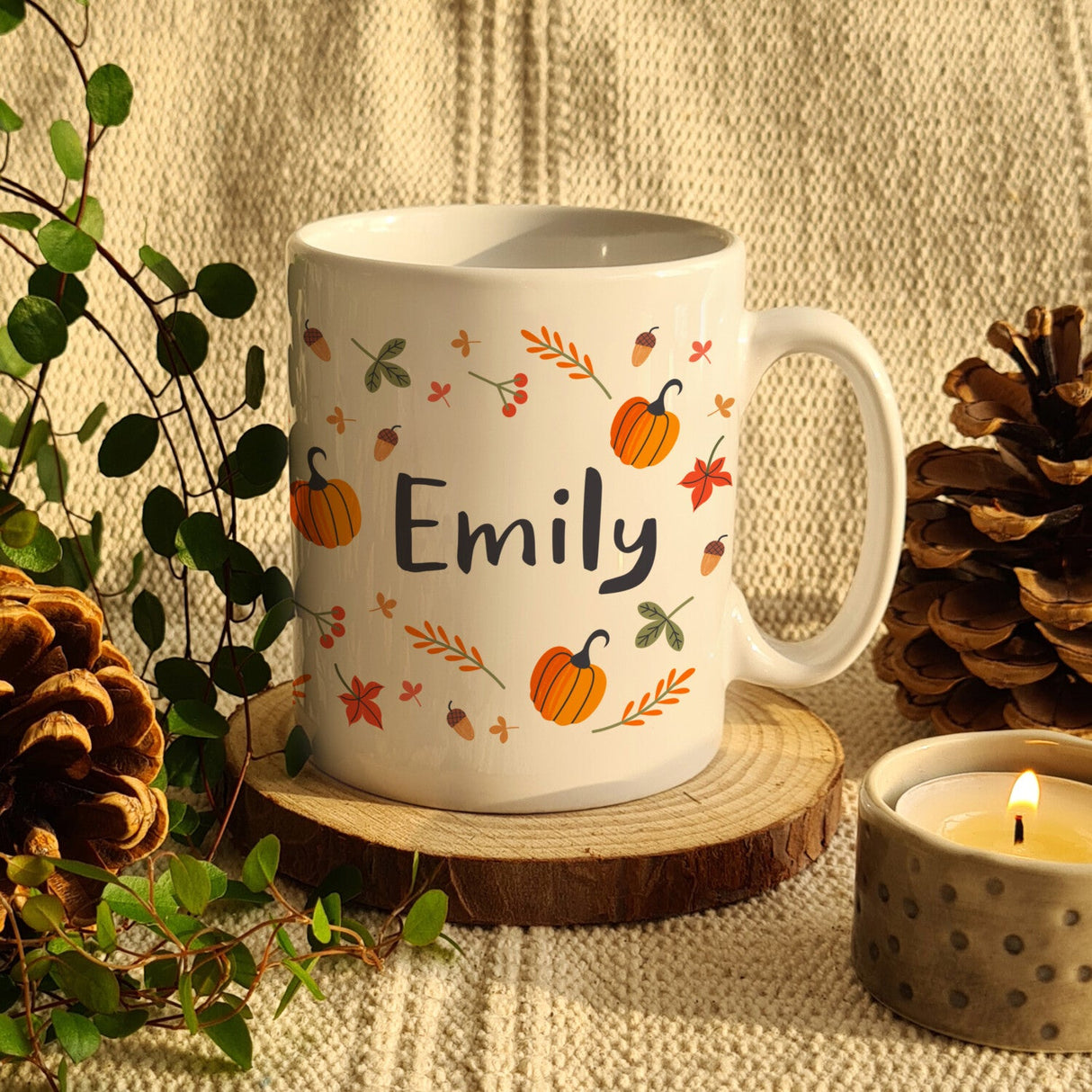 Personalised Pumpkin Mug: 1 - Mugs By Gift Moments