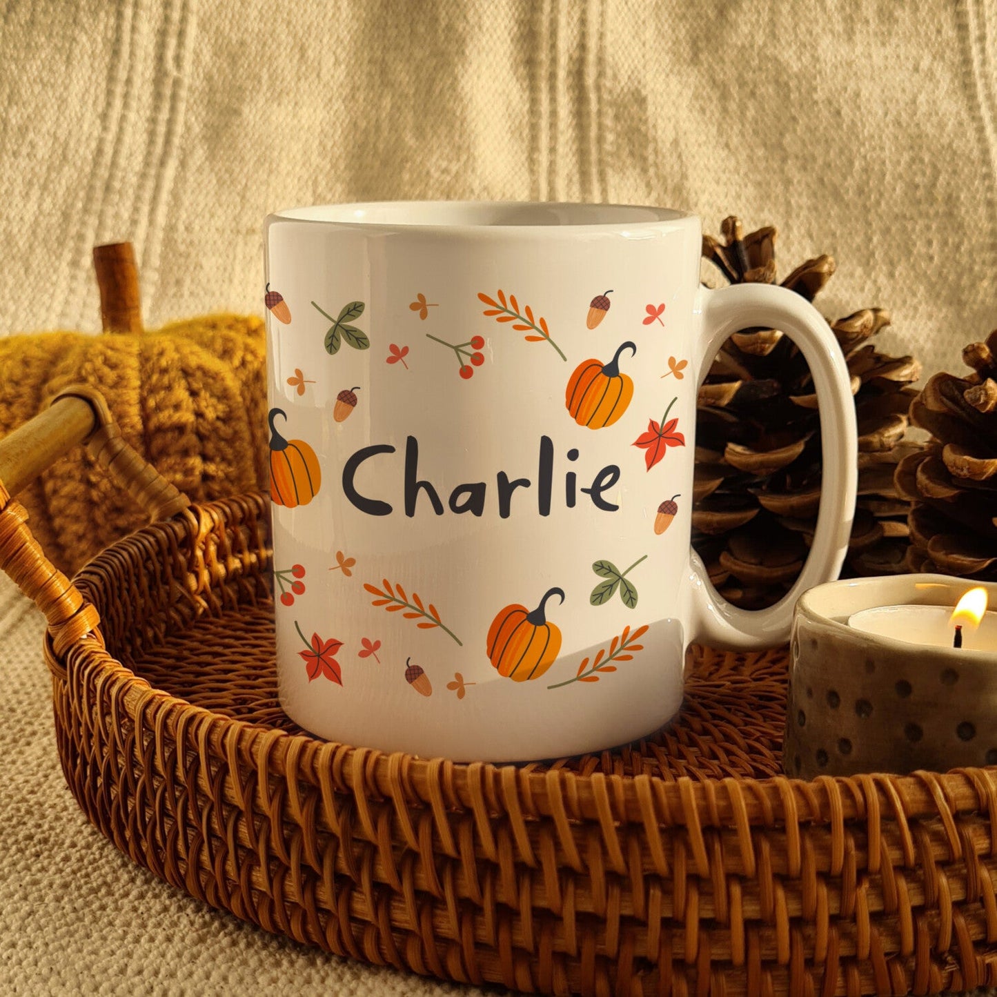Personalised Pumpkin Mug: 3 - Mugs By Gift Moments