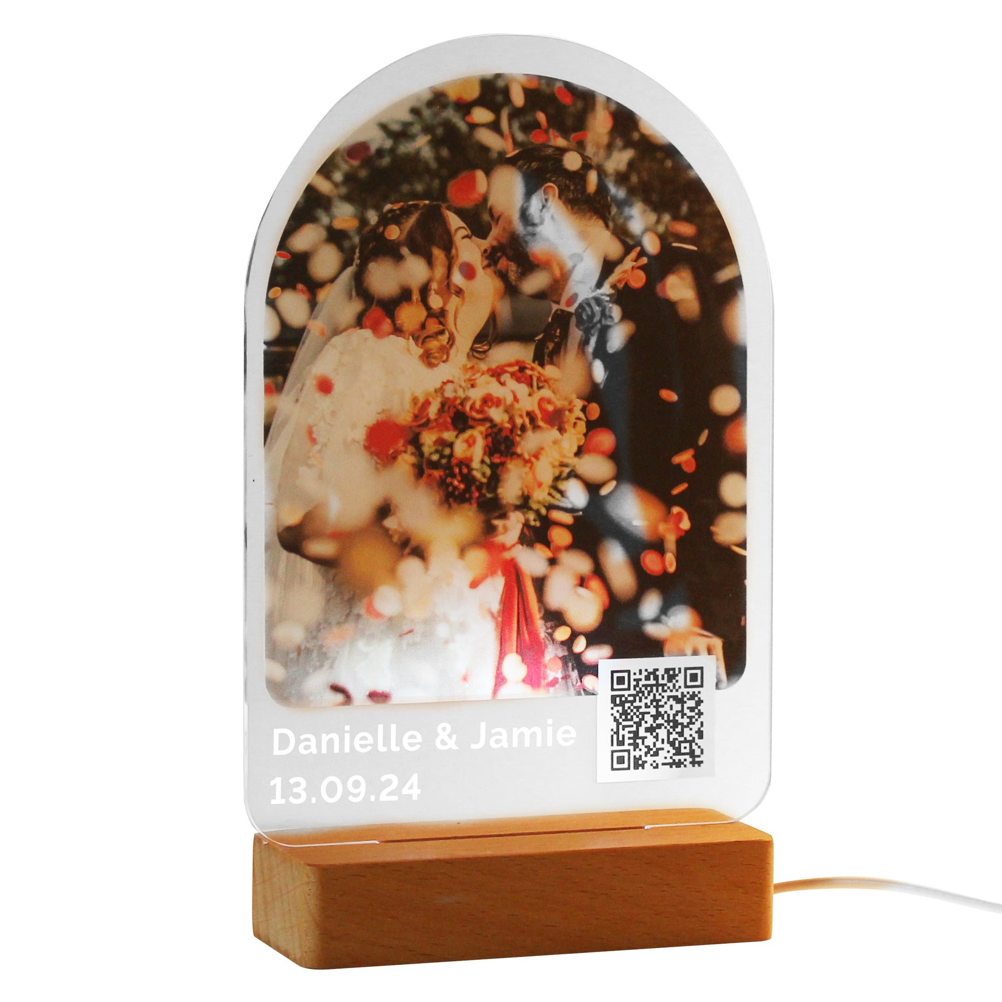 Personalised QR Photo Upload LED Light: 6 - LED Lighting By Gift Moments