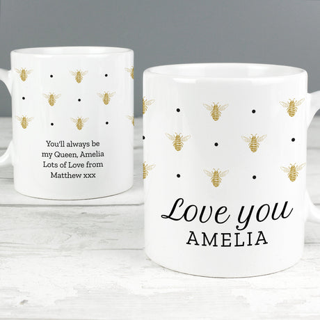 Personalised Queen Bee Mug: 4 - Mugs By Gift Moments