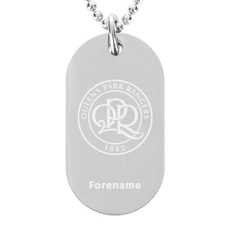Personalised Queens Park Rangers FC Crest Dog Tag Pendant: 1 - Necklaces By Queens Park Rangers