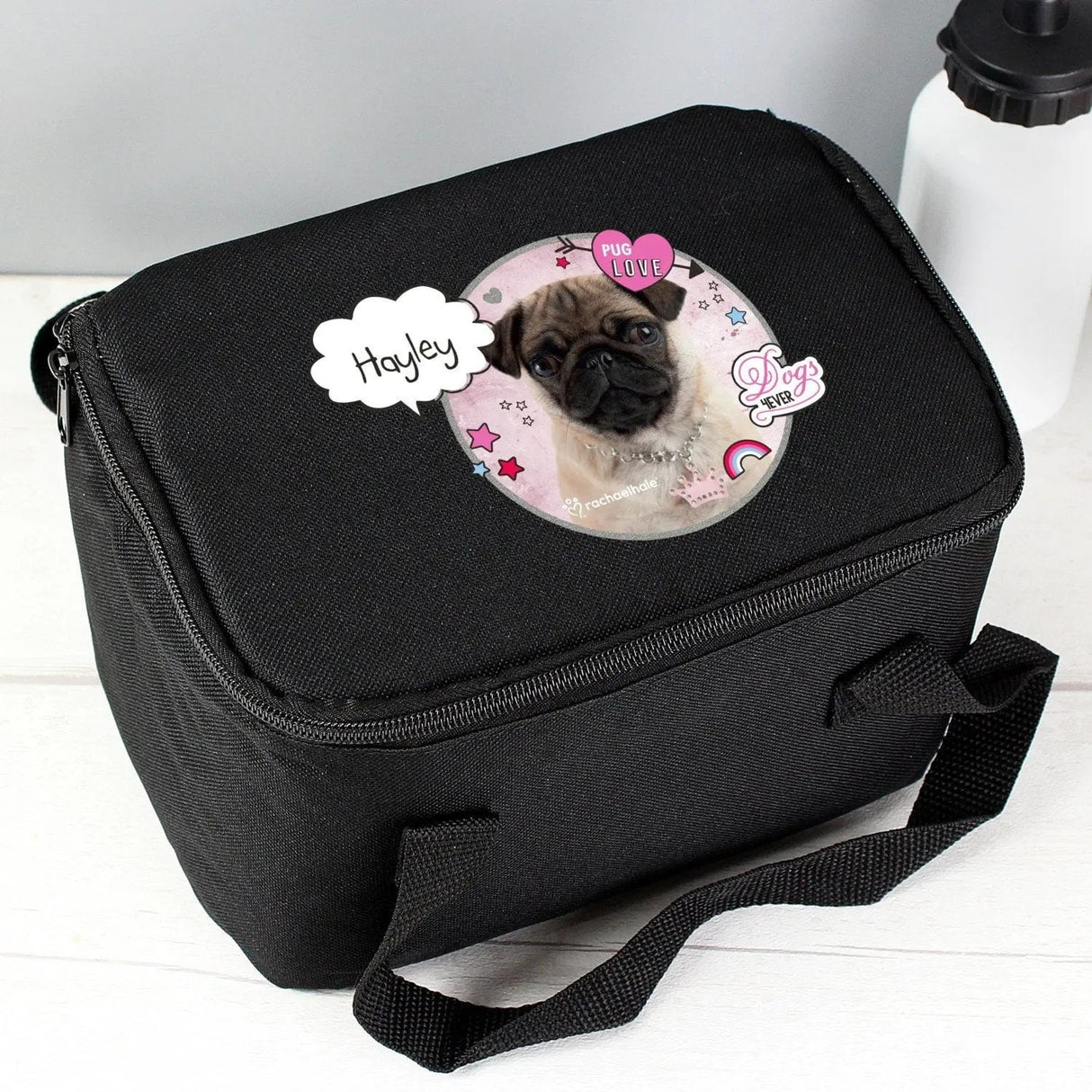 Personalised Rachael Hale Pug Lunch Bag: 1 - Lunch Boxes & Bags By Rachael Hale