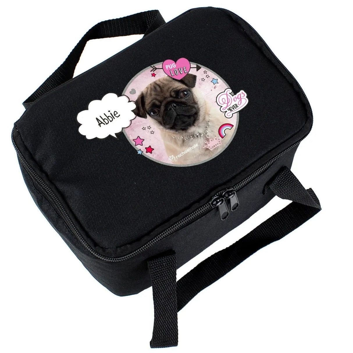 Personalised Rachael Hale Pug Lunch Bag: 3 - Lunch Boxes & Bags By Rachael Hale