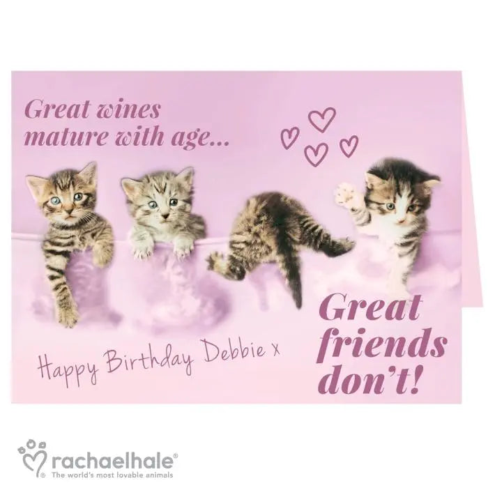 Personalised Rachael Hale ’Great Friends’ Card: 3 - Greeting Cards By Rachael Hale