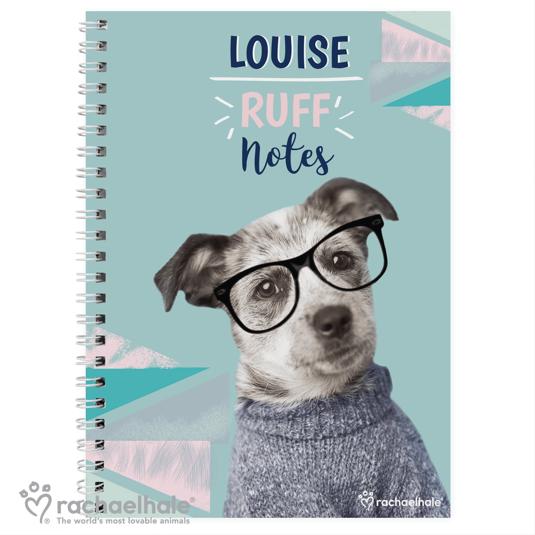 Personalised Rachael Hale ’Ruff Notes’ Dog A5 Notebook: 2 - Notebooks By Rachael Hale