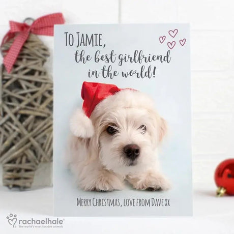Personalised Rachael Hale Terrier Christmas Card: 1 - Greeting Cards By Rachael Hale