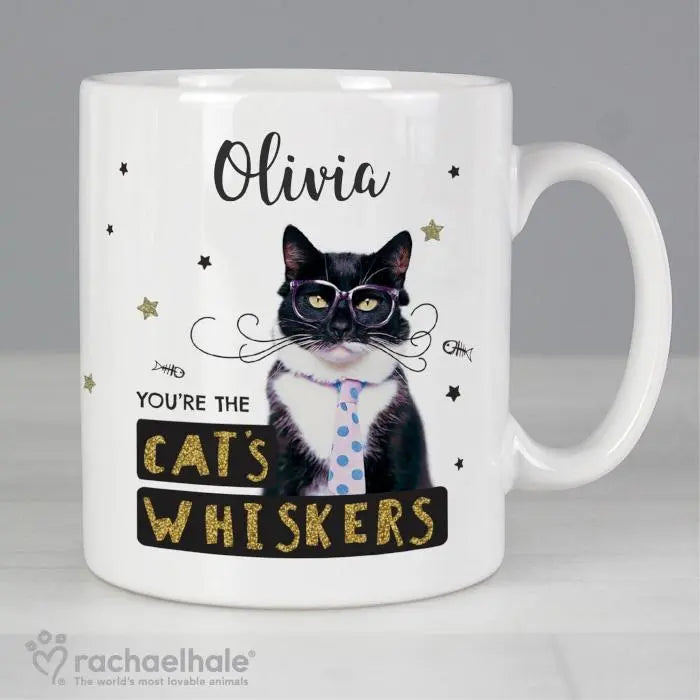 Personalised Rachael Hale ’You’re the Cat’s Whiskers’ Mug: 2 - Mugs By Rachael Hale