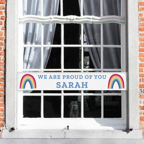 Personalised Rainbow Banner: 2 - Banners By Gift Moments