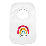 Personalised Rainbow Bib: 2 - Baby Clothing By Gift Moments