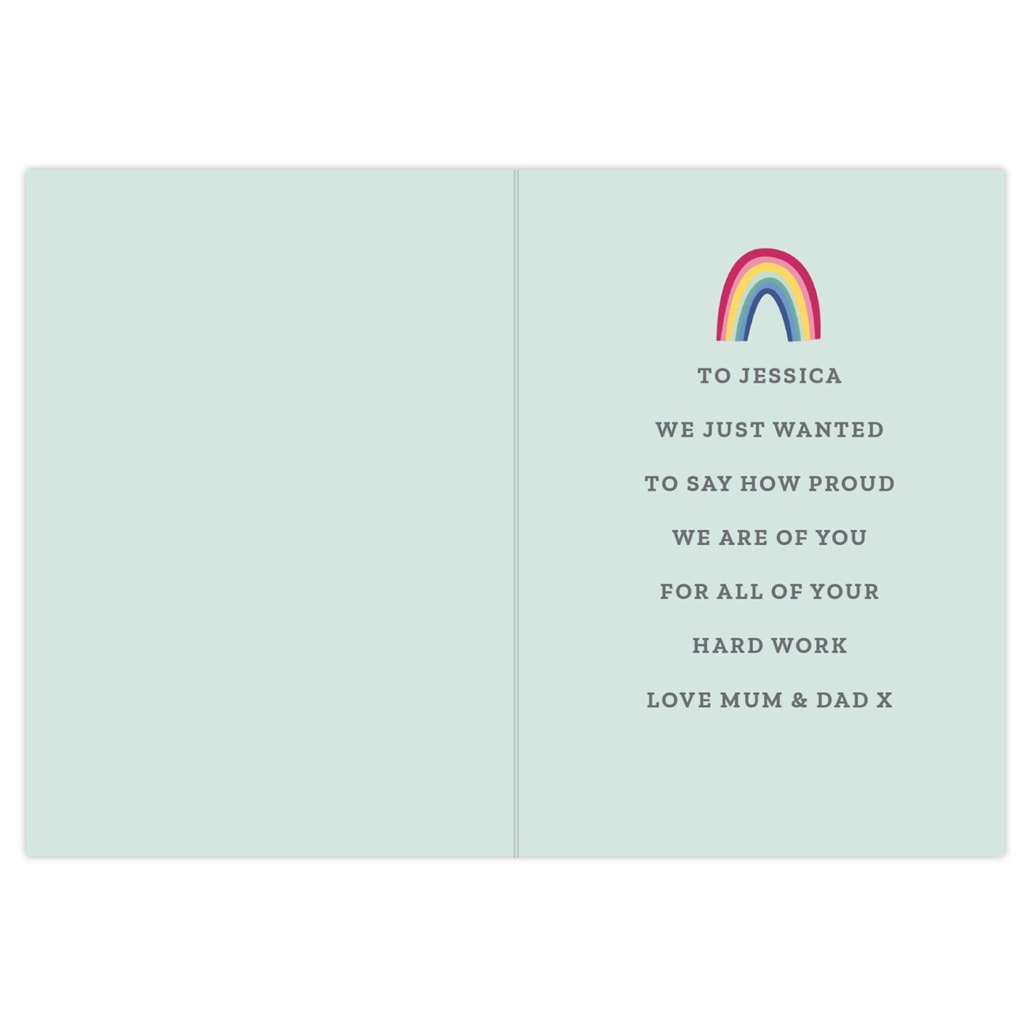Personalised Rainbow Card: 5 - Greeting Cards By Gift Moments