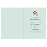 Personalised Rainbow Card: 5 - Greeting Cards By Gift Moments