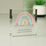Personalised Rainbow Crystal Token: 4 - Crystal Tokens By Gift Moments