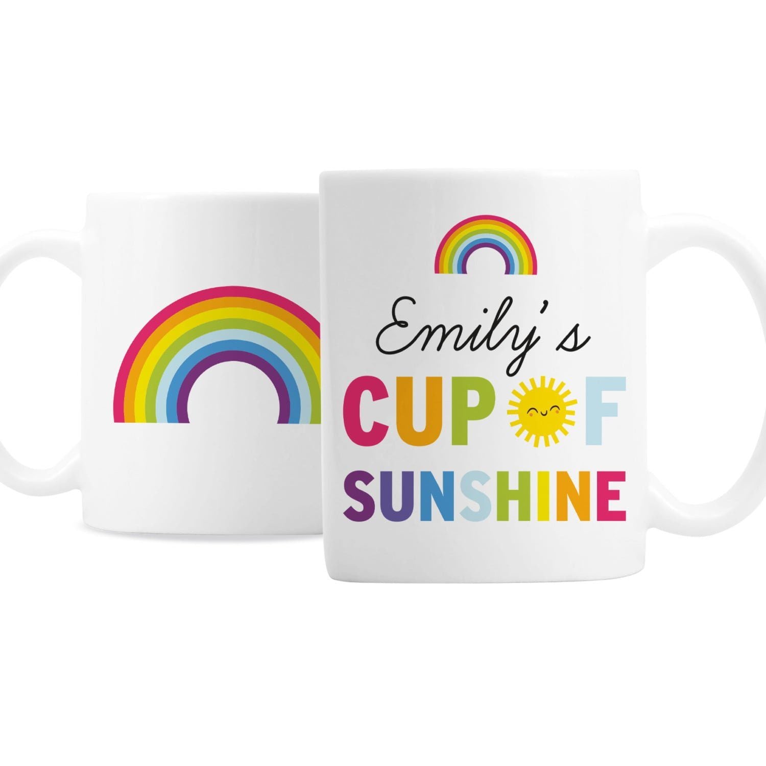Personalised Rainbow Cup of Sunshine Mug: 3 - Mugs By Gift Moments