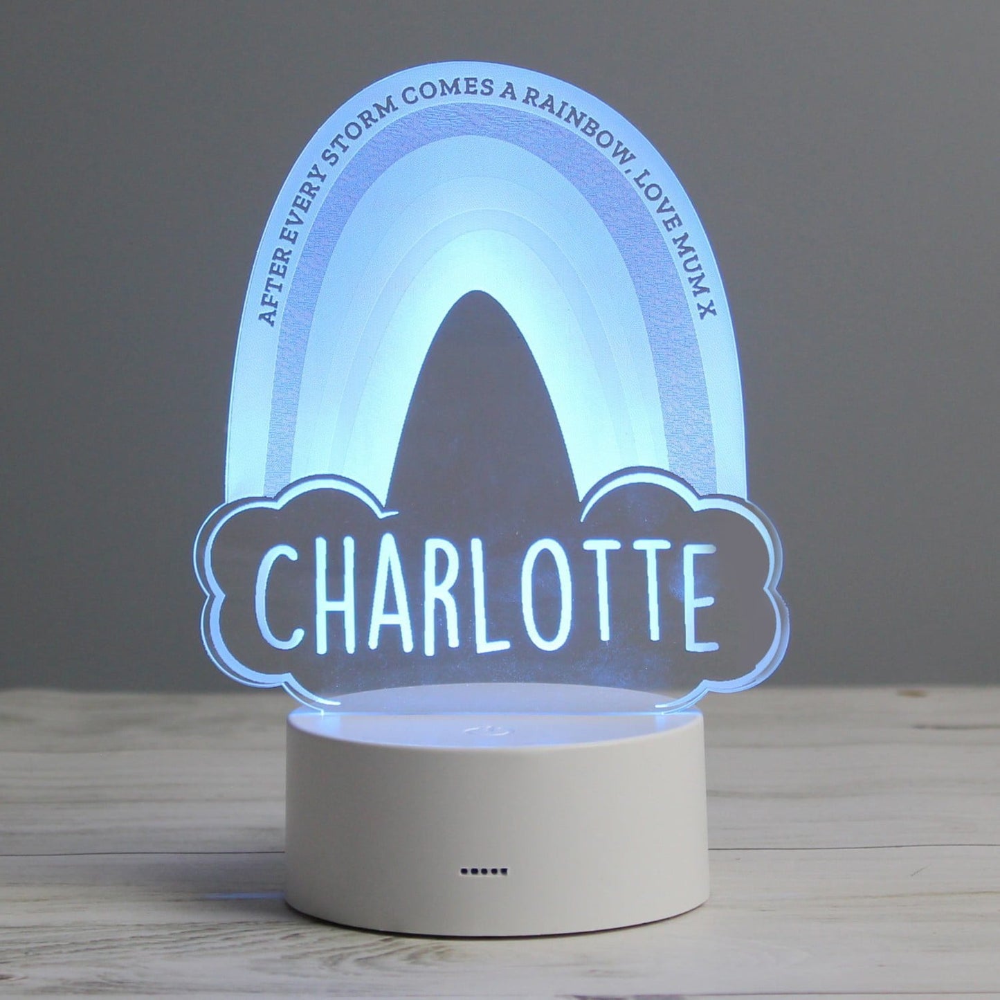 Personalised Rainbow LED Colour Changing Night Light: 3 - LED Lighting By Gift Moments