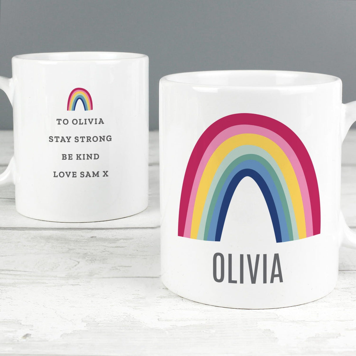 Personalised Rainbow Mug: 1 - Mugs By Gift Moments