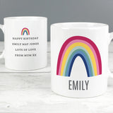 Personalised Rainbow Mug: 2 - Mugs By Gift Moments