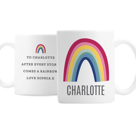 Personalised Rainbow Mug: 4 - Mugs By Gift Moments