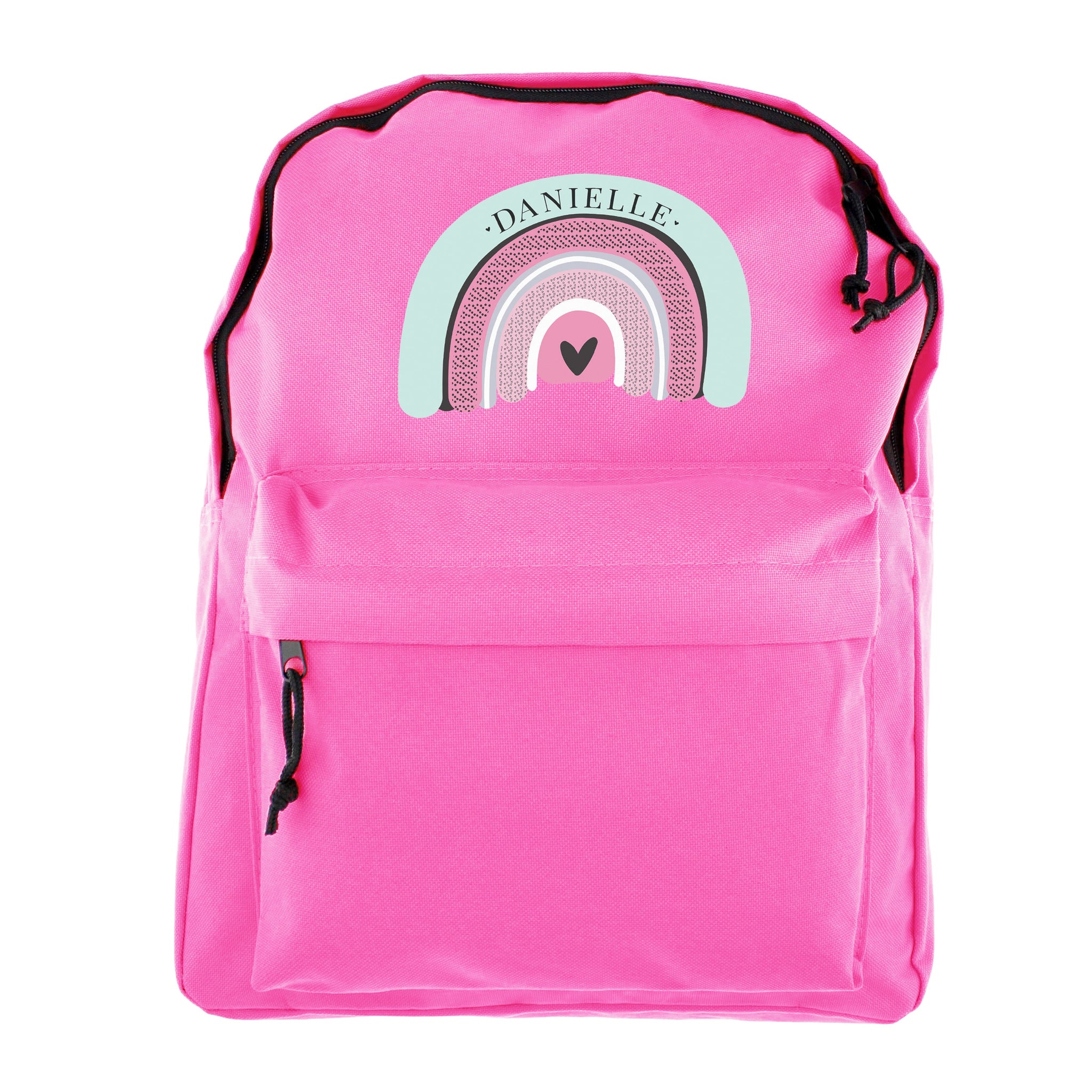Personalised Rainbow Pink Backpack: 5 - Kids Bags By Gift Moments