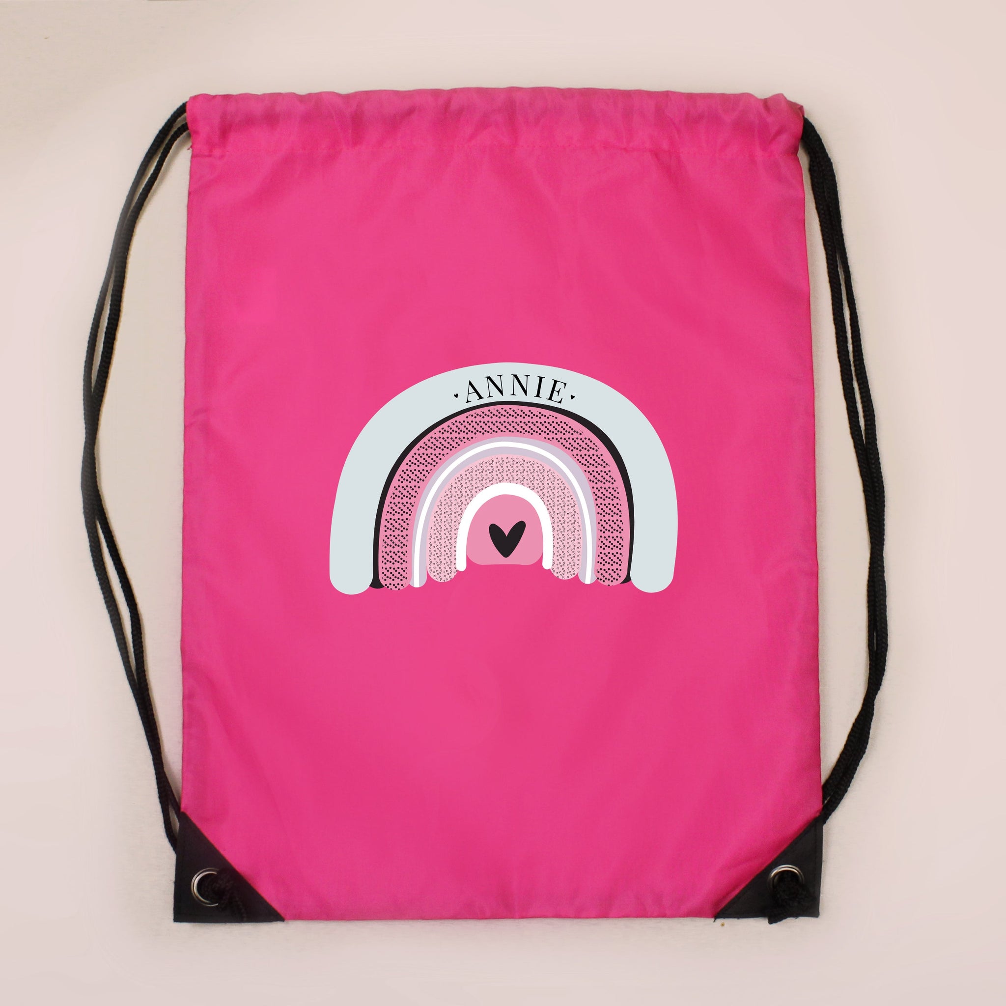 Personalised Rainbow Pink Kit Bag: 2 - Kids Bags By Gift Moments
