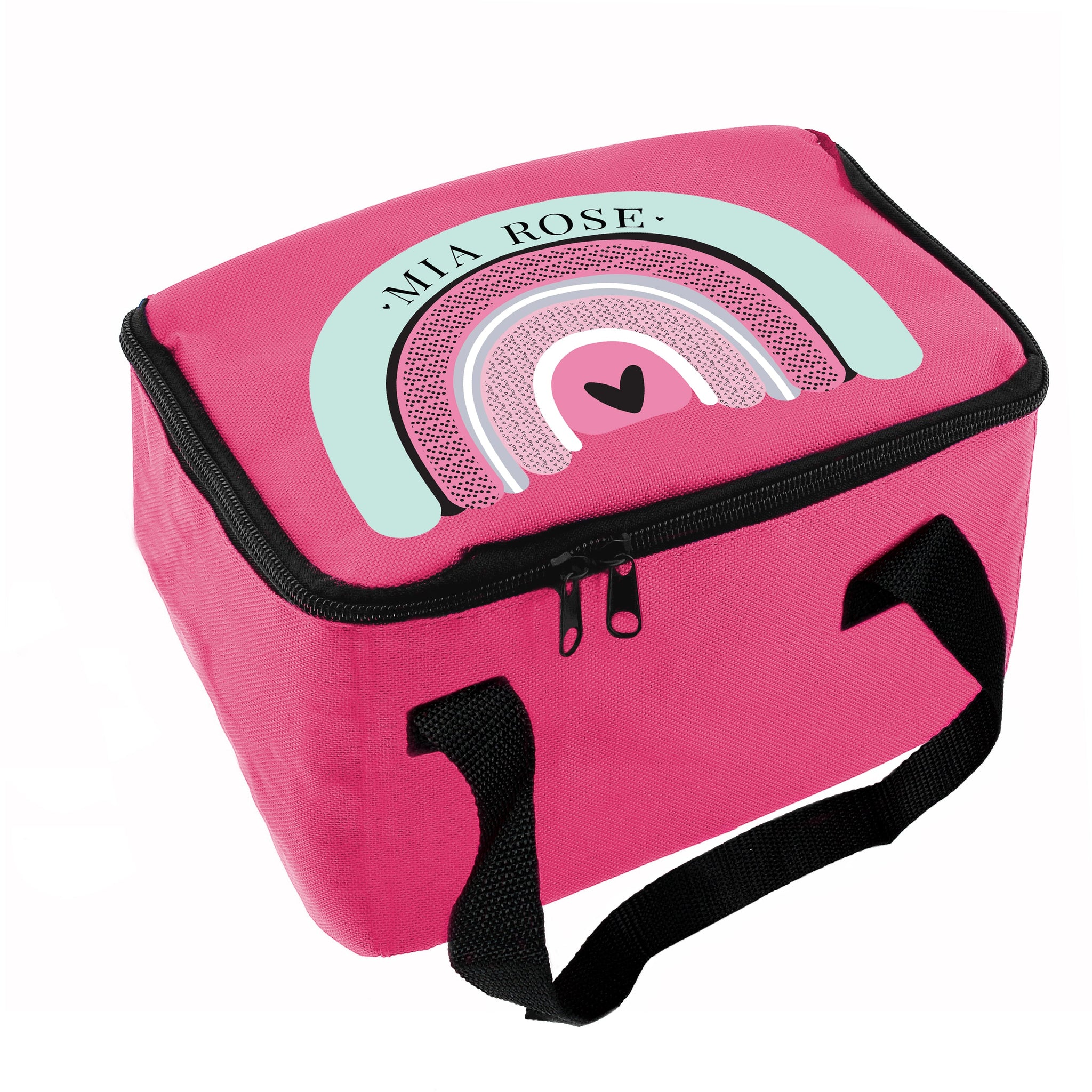 Personalised Rainbow Pink Lunch Bag: 5 - Lunch Boxes & Bags By Gift Moments